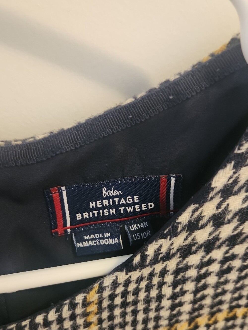 Boden Heritage British Tweed Dress 100 % Wool - Picture 9 of 11
